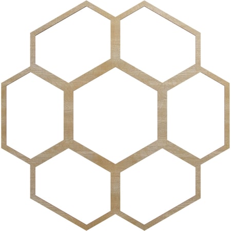 Ekena Millwork Florin Wood Fretwork Pierced Ceiling Medallion, Birch, 26"OD x 9 1/8"ID x 3/8"T CMWP26X26X0375FOBI